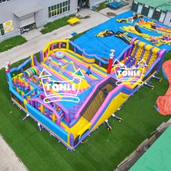 tonle inflatables Customized Irregular Inflatable Theme Park Playground