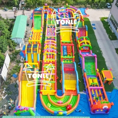 Adult Giant Inflatable Adventure Obstacle Course for Sale