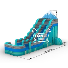 Snow Mountain Gletscher Bucht 18ft aufblasbare Wasserrutsche