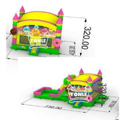 Sweet Candy Inflatable Jumping Castle Combo