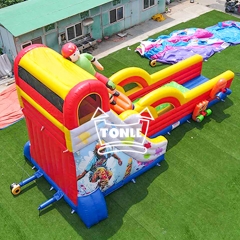 Customized Extreme Skateboarding Game Inflatable Slide