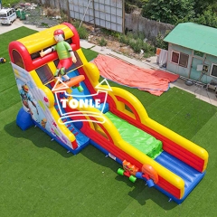 Customized Extreme Skateboarding Game Inflatable Slide