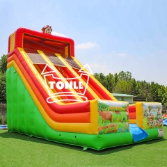 23 pies de altura Comercial tobogán inflable seco para la venta