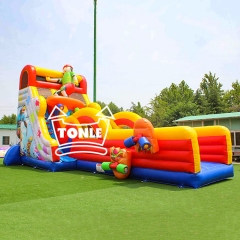 Customized Extreme Skateboarding Game Inflatable Slide