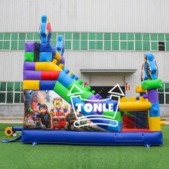 Factory Wholesale LEGO Building Blocks Inflatable Slide