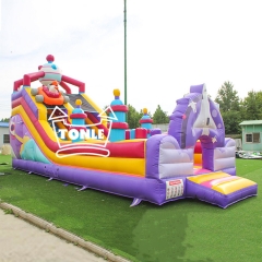 Best quality spaceship inflatable slide for sale