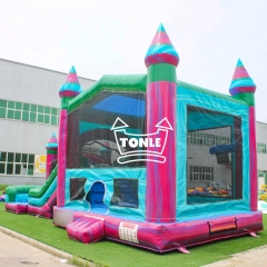 Wet & Dry Inflatable Moonwalk bounce castle slide Combo