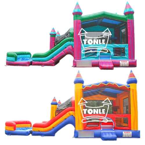 Wet & Dry Inflatable Moonwalk bounce castle slide Combo