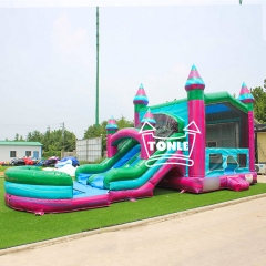 Надувная лунная дорожка Wet & Dry Inflatable Moonwalk bounce castle slide Combo