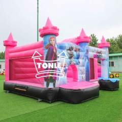 Frozen Princess Inflatable Jumping Castle Slide For Sale