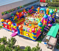 Hinchable gigante comercial para exteriores Parque infantil temático Parque de atracciones hinchable