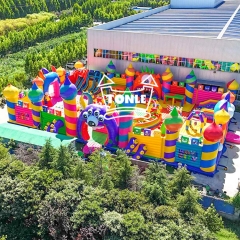 Hinchable gigante comercial para exteriores Parque infantil temático Parque de atracciones hinchable