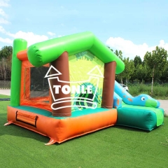 fábrica inflable castillo de la selva tobogán gorila para la venta