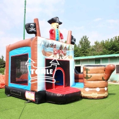 China proveedor Pirate Ship Theme Inflatable Jumping Castle Bouncer diapositiva combo