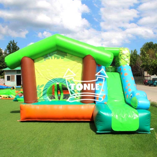 factory Inflatable Jungle Castle Slide Bouncer for sale