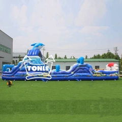 ocean animal world Pista de obstáculos insuflável