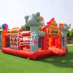 Circus kids inflatable Toddler town small fun city for sale