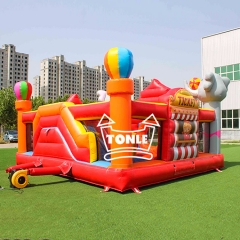 Cirque gonflable pour enfants Petite ville amusante pour enfants à vendre