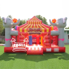 Cirque gonflable pour enfants Petite ville amusante pour enfants à vendre