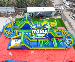 China Factory Export Commercial Inflatable obstacle course