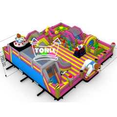 Customized Commercial Space Themed Fun Inflatable Playground