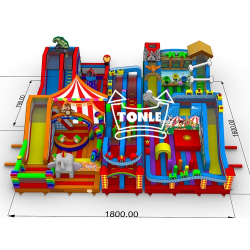 Multi-functional large outdoor inflatable amusement for sale