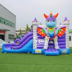 China proveedor Dinosaurio inflable saltar Castillo Combo para la venta