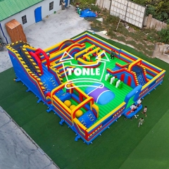 60ft kids Adult Inflatable Play Equipment Commercial Game Park