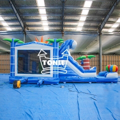 inflatable Sunshine Wave water slide Combo