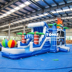 inflatable Sunshine Wave water slide Combo