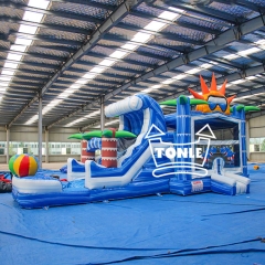 inflatable Sunshine Wave water slide Combo