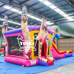 4 in 1 Commercial High quality inflatable candy bounce house combo