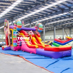 4 in 1 Commercial High quality inflatable candy bounce house combo