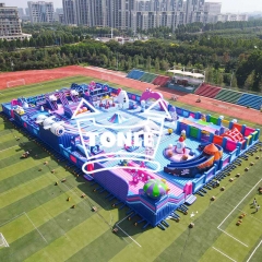 Preço de atacado de fábrica personalizado o maior parque de diversões inflável temático do mundo