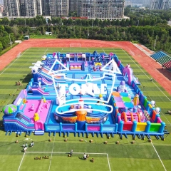Preço de atacado de fábrica personalizado o maior parque de diversões inflável temático do mundo