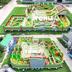 Fornecedor de fábrica de Tonle parque temático inflável playground americano