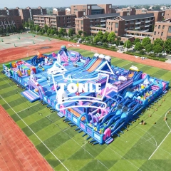 Preço de atacado de fábrica personalizado o maior parque de diversões inflável temático do mundo