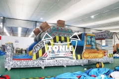 Factory exports commercial-grade child fire truck obstacle courses