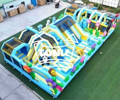 Inflatable jumping playground for zoos inflatable theme parks