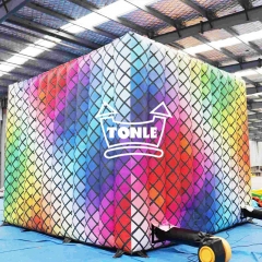Inflatable Night Club Disco Tent Cube party House Portable Inflatable Jumping Disco Castle
