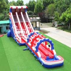 Toboggan aquatique gonflable à double voie Tonle, usine chinoise Tonle.