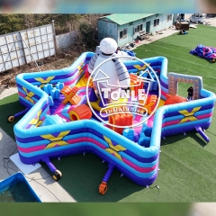 China supplier Robot Battle Arena Inflatable Park Sci-Fi Obstacle Challenge Course