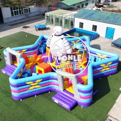 China supplier Robot Battle Arena Inflatable Park Sci-Fi Obstacle Challenge Course