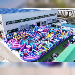 Großer kommerzieller aufblasbarer Hindernisparcours-Park – Aufblasbare Outdoor-Parkausstattung