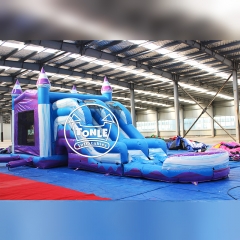 Tonle Inflatables – Combo toboggan aquatique gonflable commercial 4-en-1