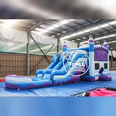 Tonle Inflatables – Combo toboggan aquatique gonflable commercial 4-en-1