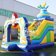 Castillo hinchable comercial con tobogán del fabricante Tonle