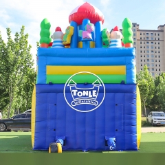 Manufactured by TONLE Circus Clown Inflatable Slide Bounce House