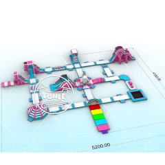 Commercial Inflatable Aqua Park For Lake