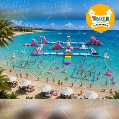 Commercial Inflatable Aqua Park For Lake